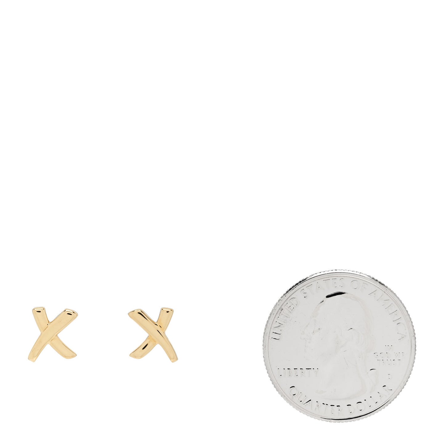 18K Yellow Gold Mini Paloma's Graffiti X Earrings