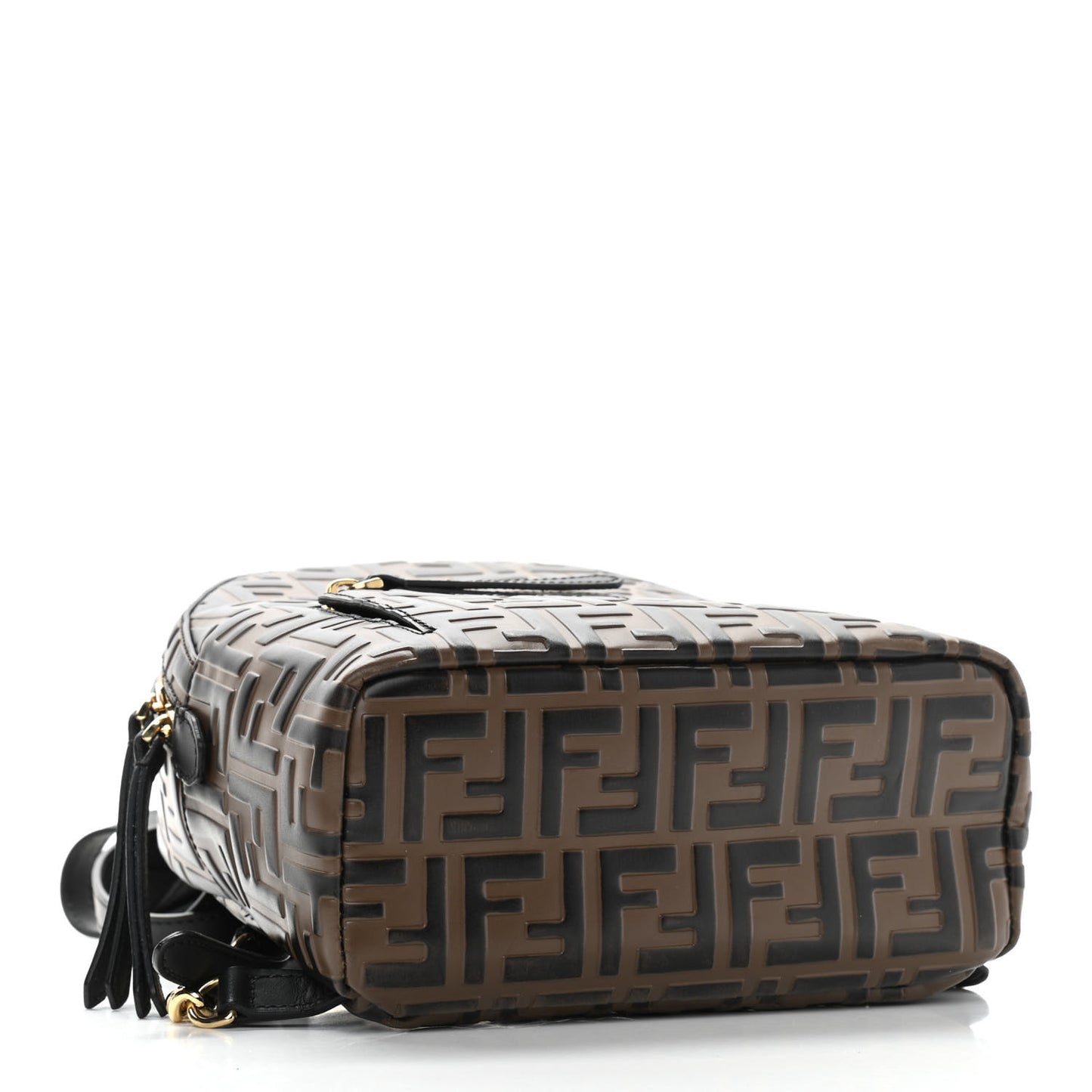Vitello Bi-Color FF 1974 Embossed Mini Backpack Maya Black