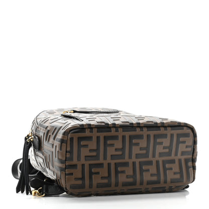 Fendi Vitello Bi-Color FF 1974 Embossed Mini Backpack Maya Black 4 of 11