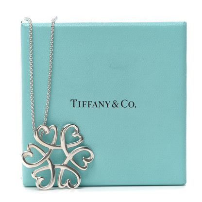 Tiffany Sterling Silver Paloma Picasso Loving Hearts Pendant Necklace 6 of 6