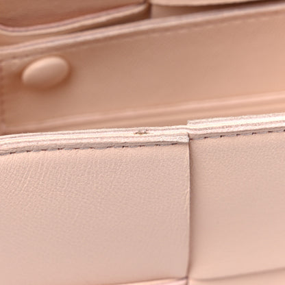 Bottega Veneta Lambskin Maxi Intreccio Candy Cassette Crossbody Bag Melon Washed 9 of 9