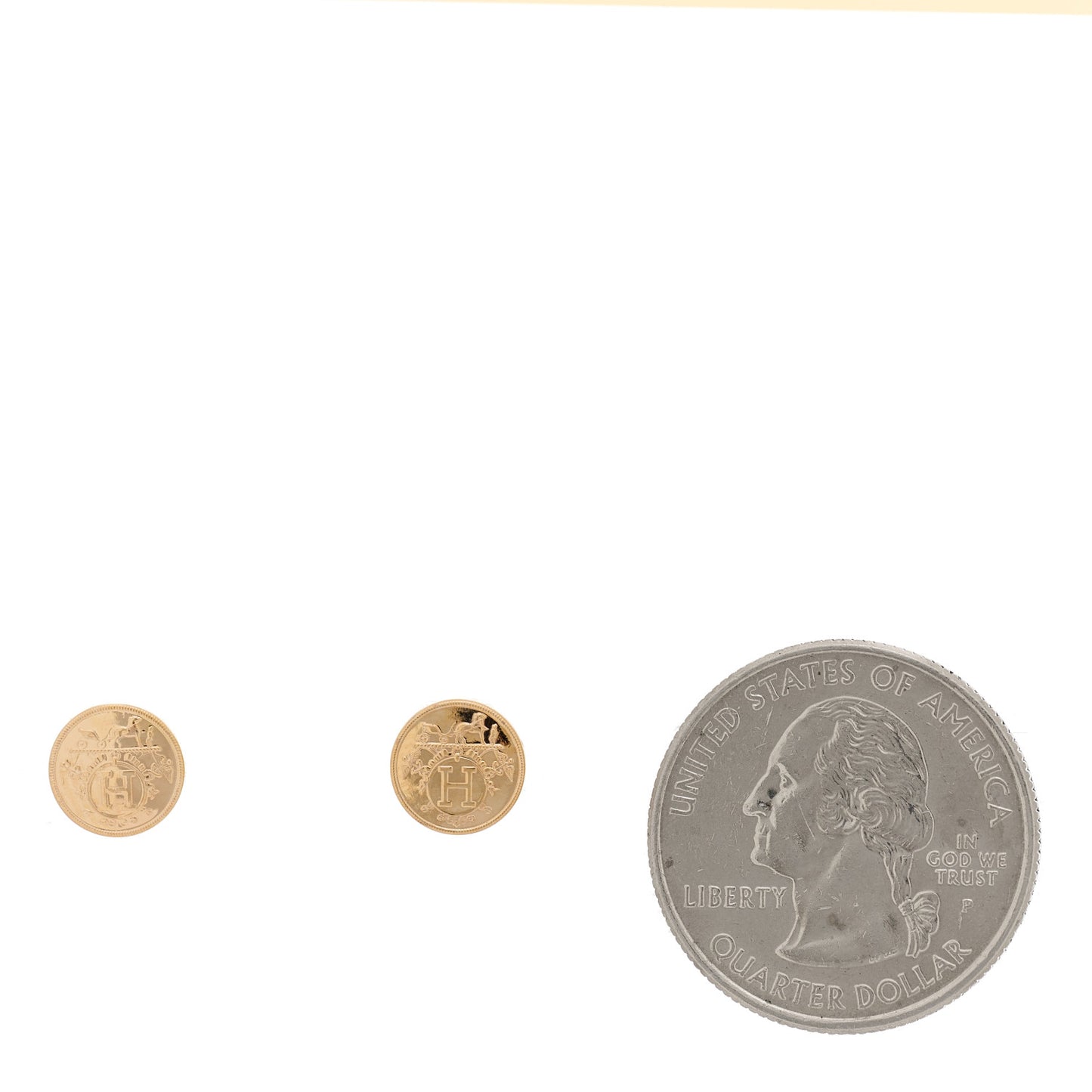 18K Rose Gold TPM Ex-Libris Stud Earrings