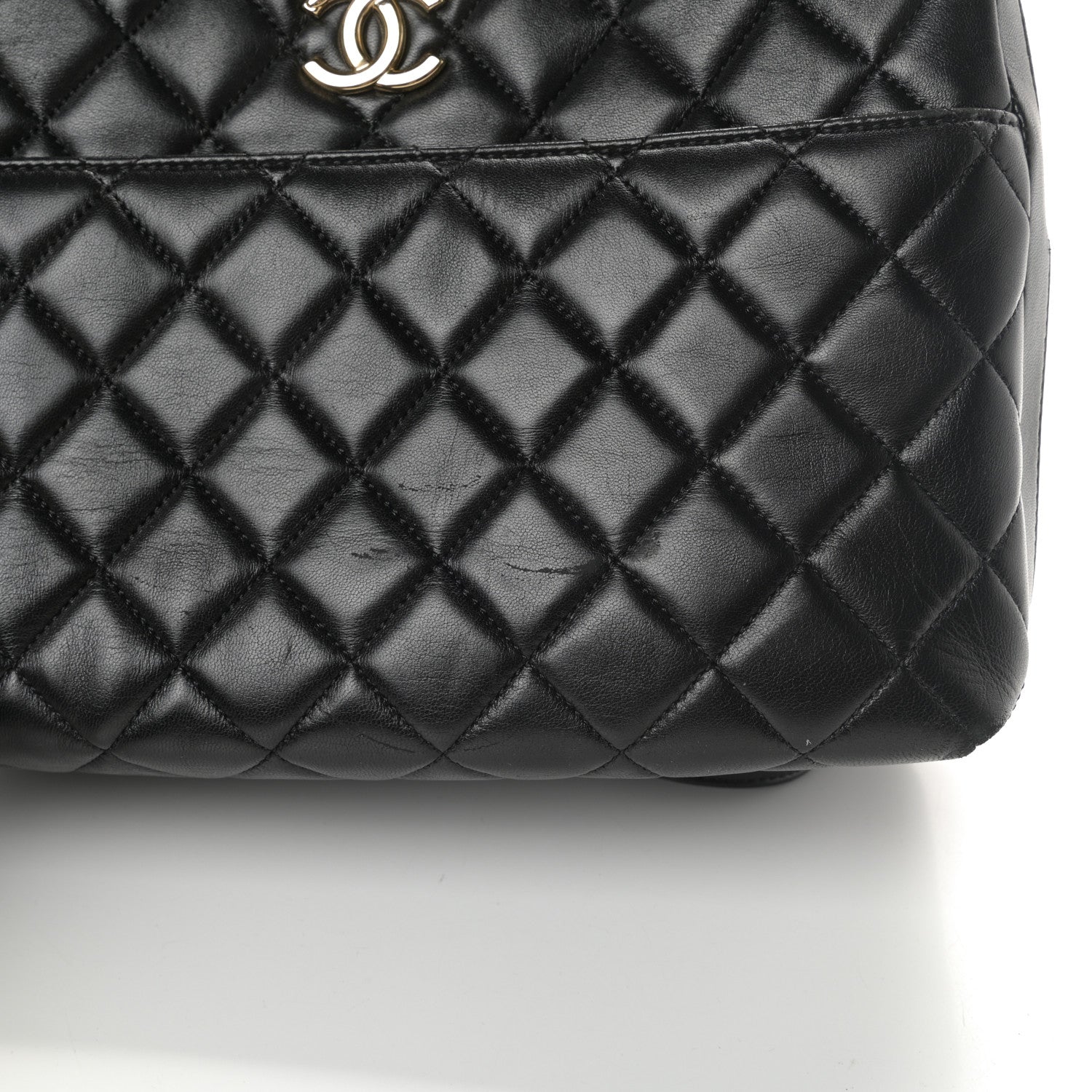 Chanel Lambskin Quilted Large Trendy CC Bowling Bag Black 16 of 19