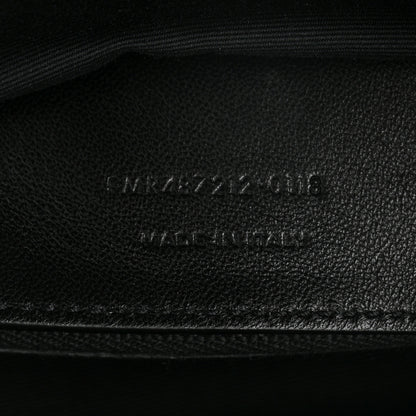 Saint Laurent Sheepskin Matelasse Chevron Monogram Large College Satchel Black 7 of 10