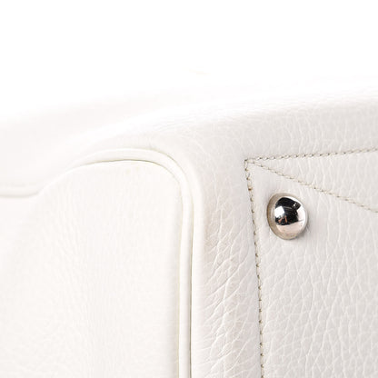 Hermes Taurillon Clemence Victoria II 35 White 16 of 19