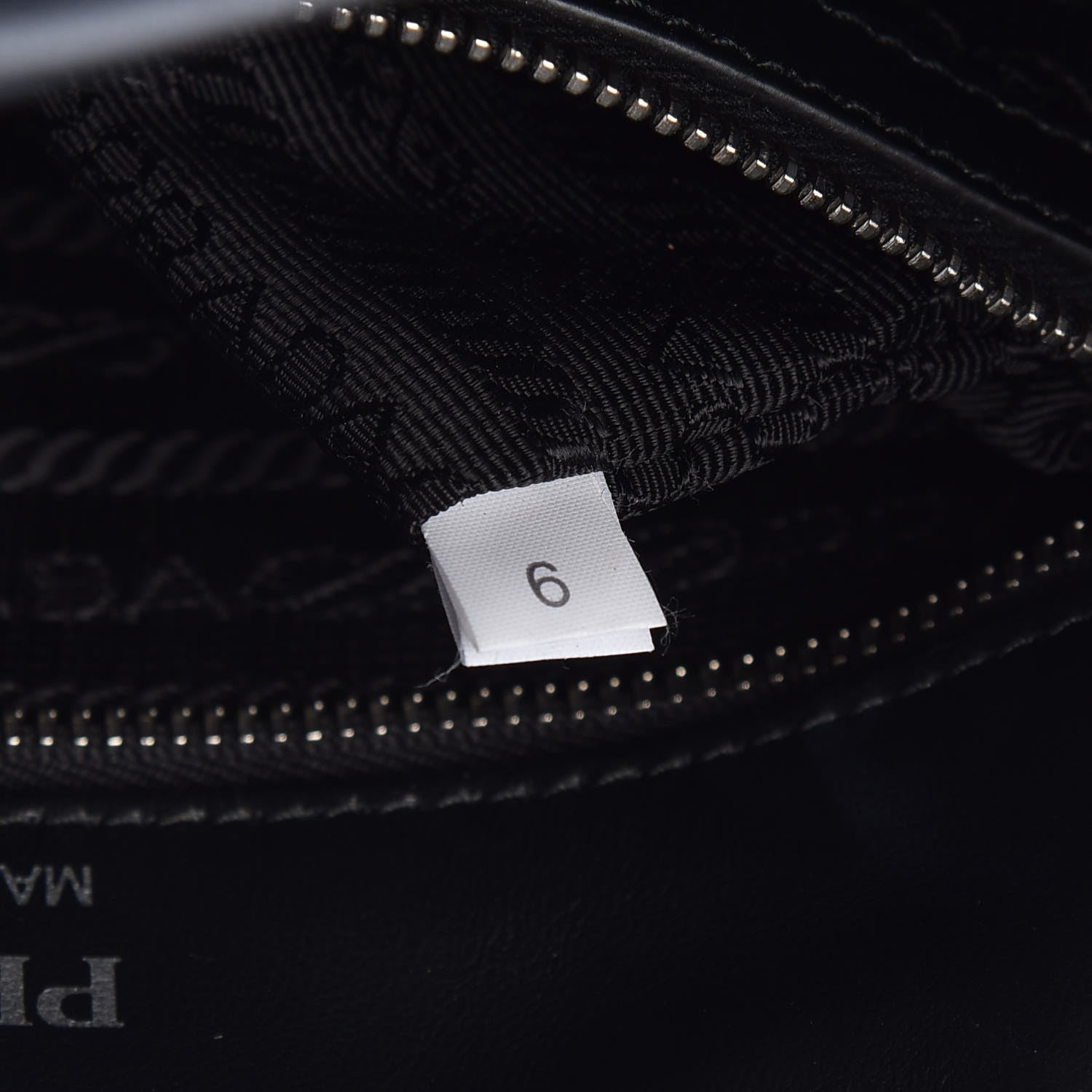 Prada Soft Calfskin Diagramme Crossbody Bag Black 7 of 9
