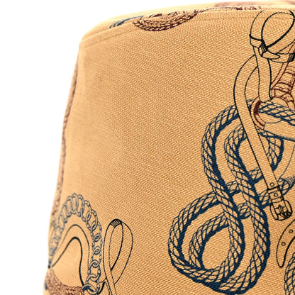 Hermes Linen Cotton Della Cavalleria Funk Hat 57 9 of 11