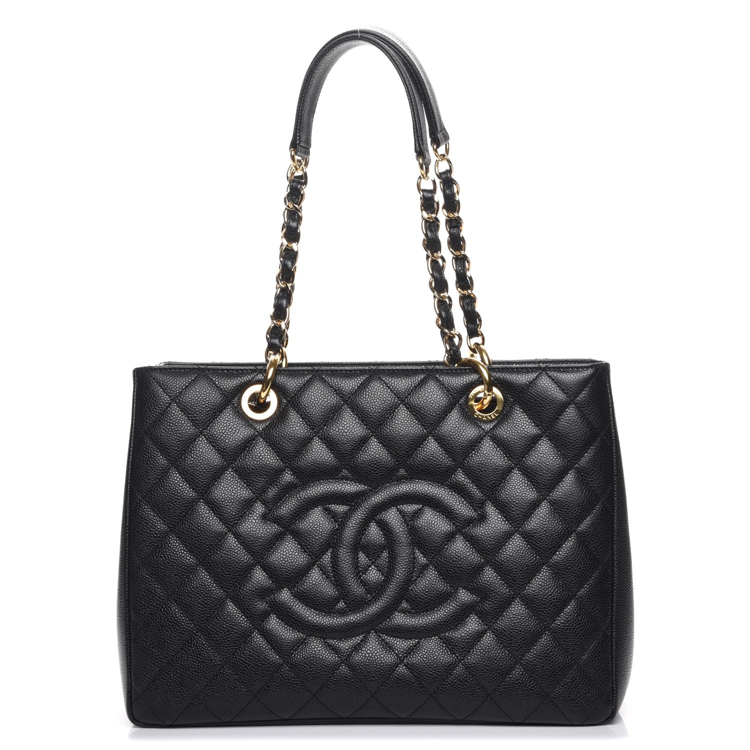 Chanel Caviar Quilted Grand Shopping Tote GST Black 1 of 8