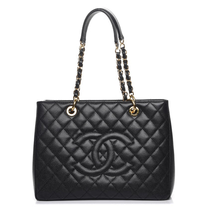 Chanel Caviar Quilted Grand Shopping Tote GST Black 1 of 8