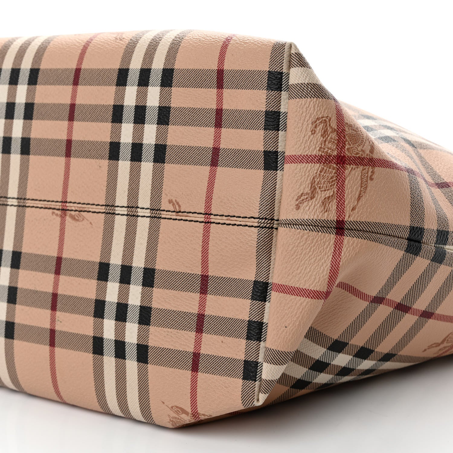 Burberry Haymarket Check Small Salisbury Tote Chocolate 11 of 11