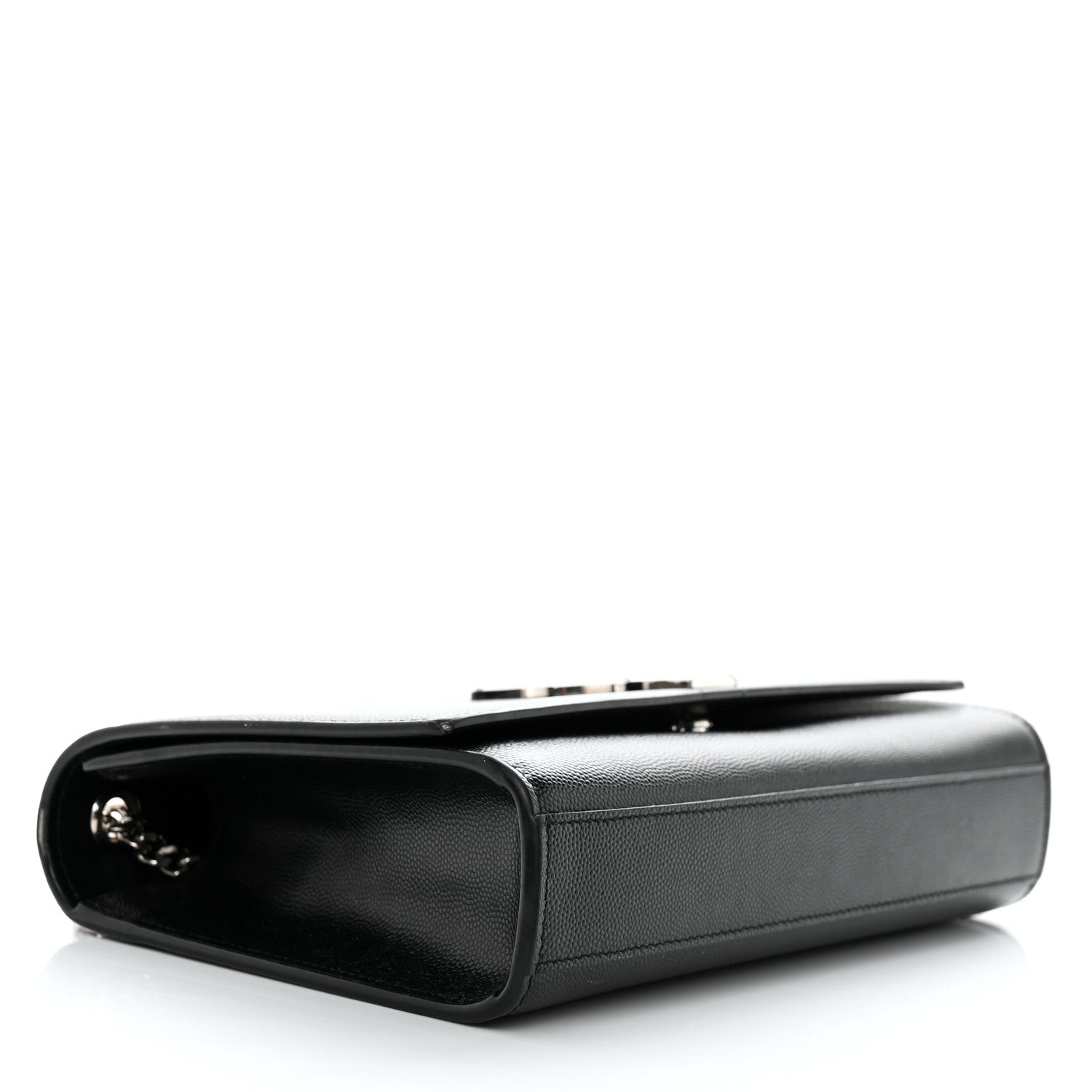 Saint Laurent Grain De Poudre Medium Classic Monogram Kate Satchel Black 4 of 14