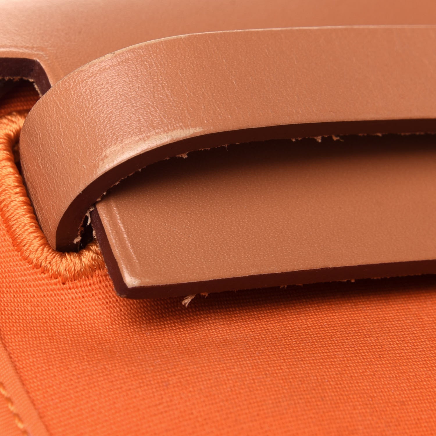 Hermes Vache Hunter Toile Herbag Zip 31 PM Capucine Fauve 11 of 12