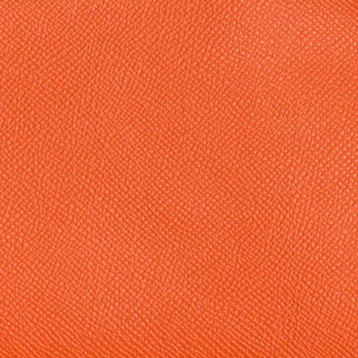 swatch of Hermes orange in epsom FASHIONPHILE