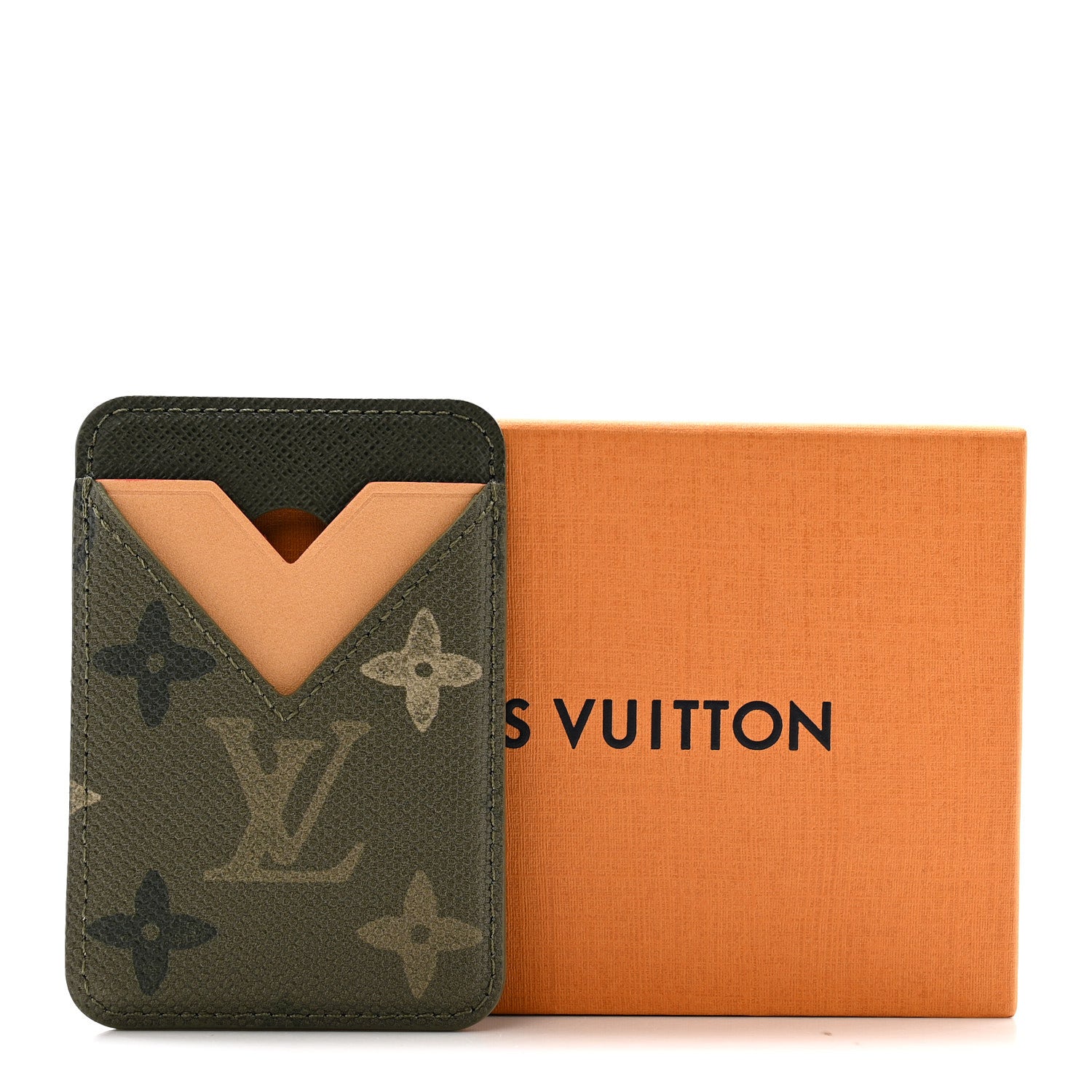 Louis Vuitton Monogram Heritage Magnetic Card Holder Khaki 1877381