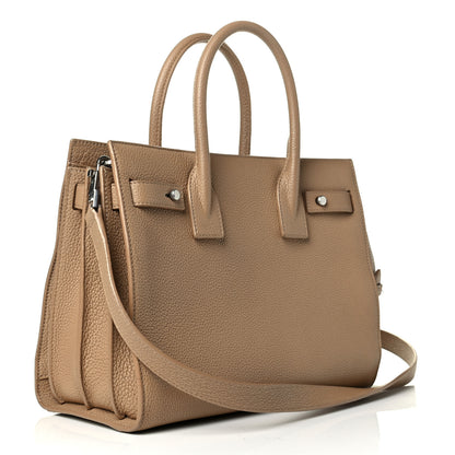 Saint Laurent Grained Calfskin Baby Sac De Jour Souple Dark Beige 2 of 8