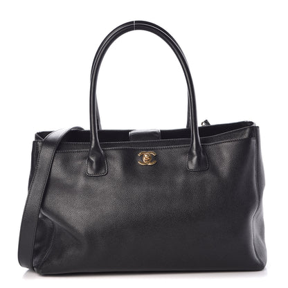 Chanel Calfskin Cerf Executive Shopper Tote Black 1 of 12