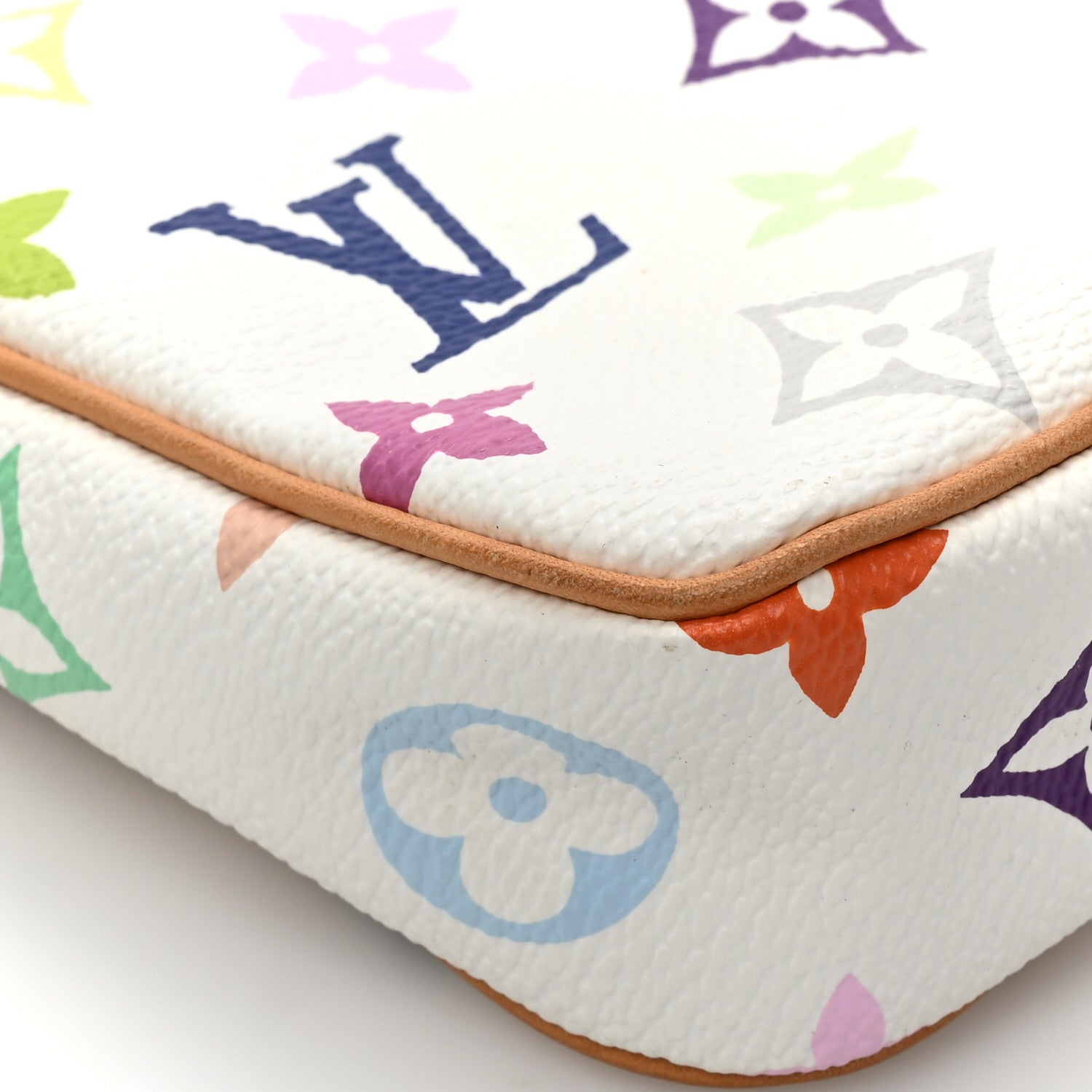 Louis Vuitton Monogram Multicolor Pochette Accessories White 10 of 13
