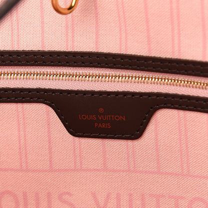 Louis Vuitton Damier Ebene Neo Neverfull MM Rose Ballerine 6 of 10