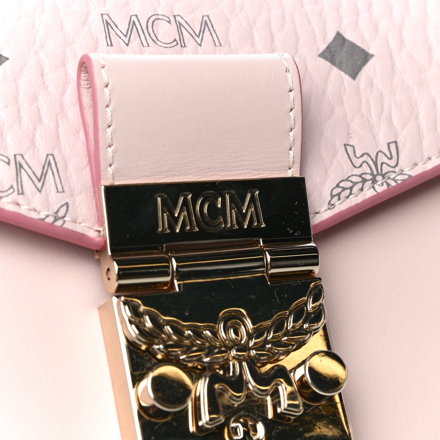 MCM Visetos Mini Patricia Crossbody Belt Bag Powder Pink 11 of 11