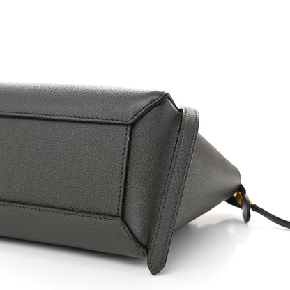 Celine Grained Calfskin Nano Belt Bag Grey 10 of 12