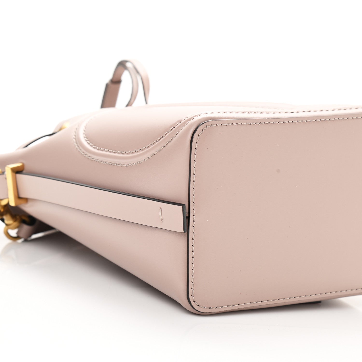 Valentino Garavani Calfskin Vlogo Walk Bucket Bag Poudre 7 of 8