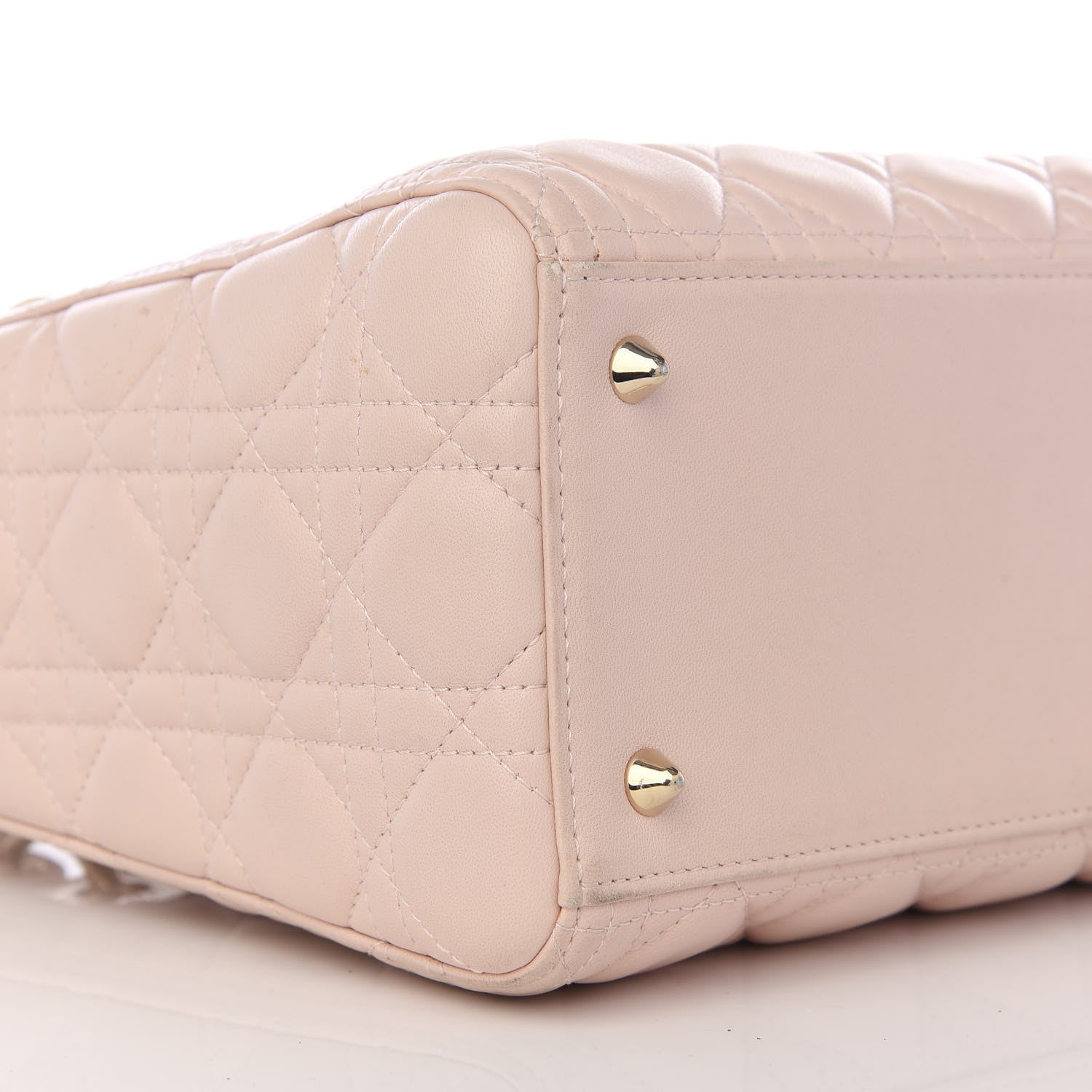 Christian Dior Lambskin Cannage Medium Lady Dior Light Pink 5 of 8