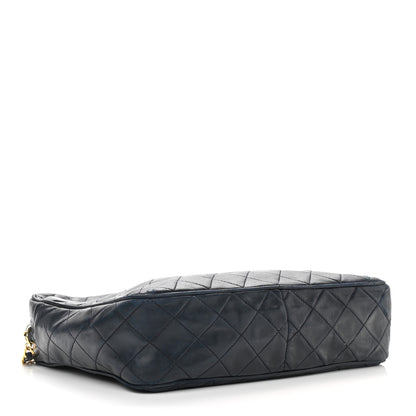Chanel Lambskin Quilted CC Tassel Camera Case Navy 4 of 16