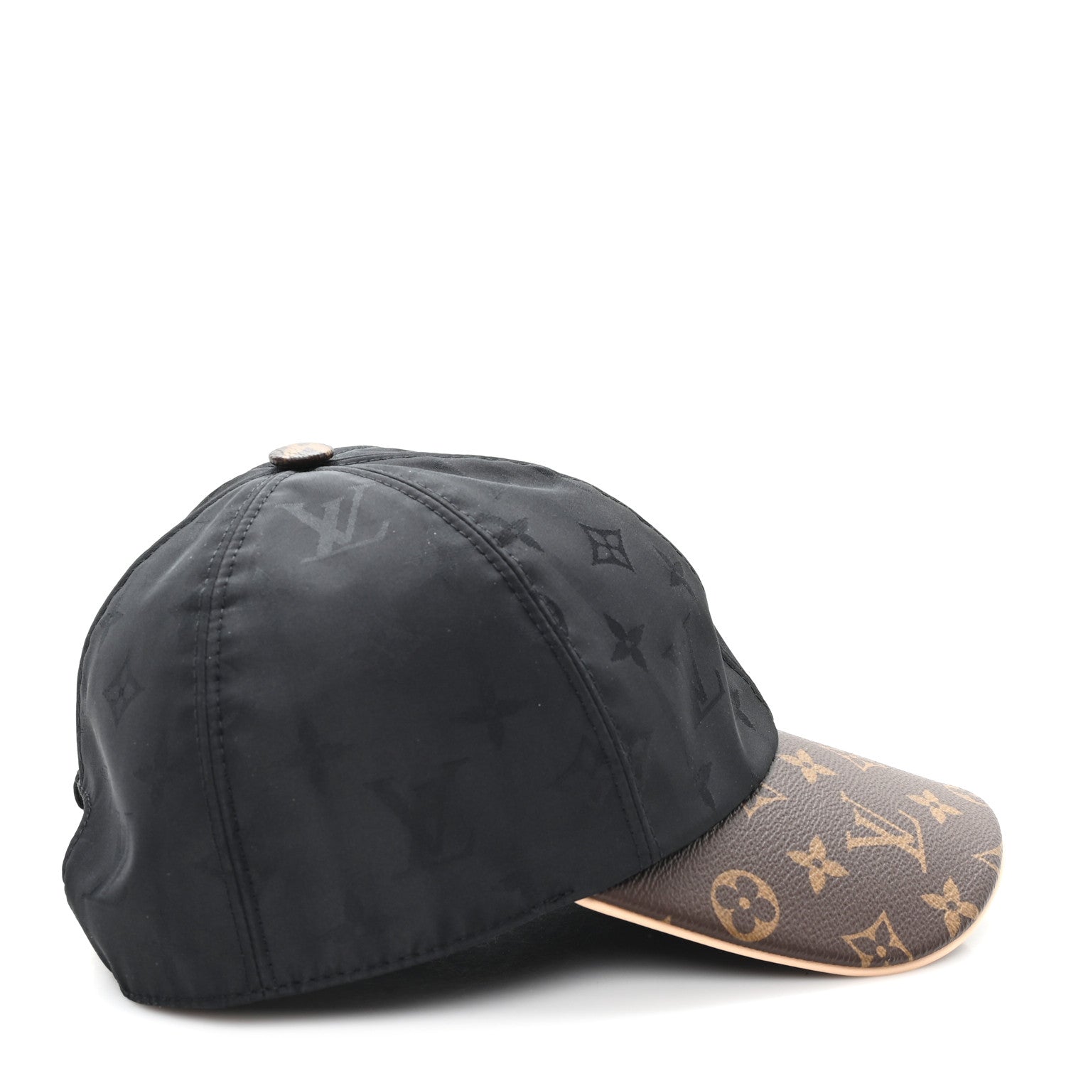 Louis Vuitton Polyester Silk Monogram LV Get Ready Cap L Black 6 of 9