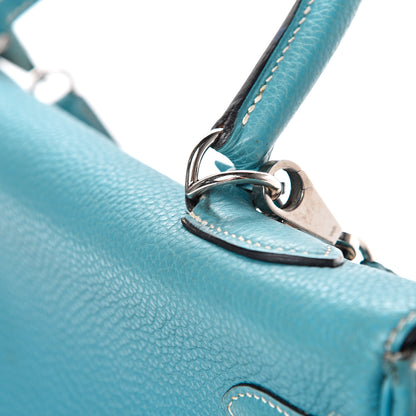 Hermes Togo Kelly Retourne 35 Blue Jean 16 of 17