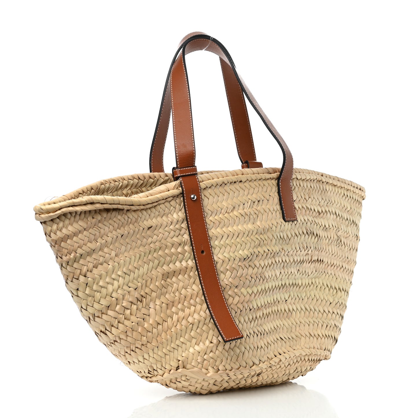 Raffia Large Basket Tote Bag Natural Tan
