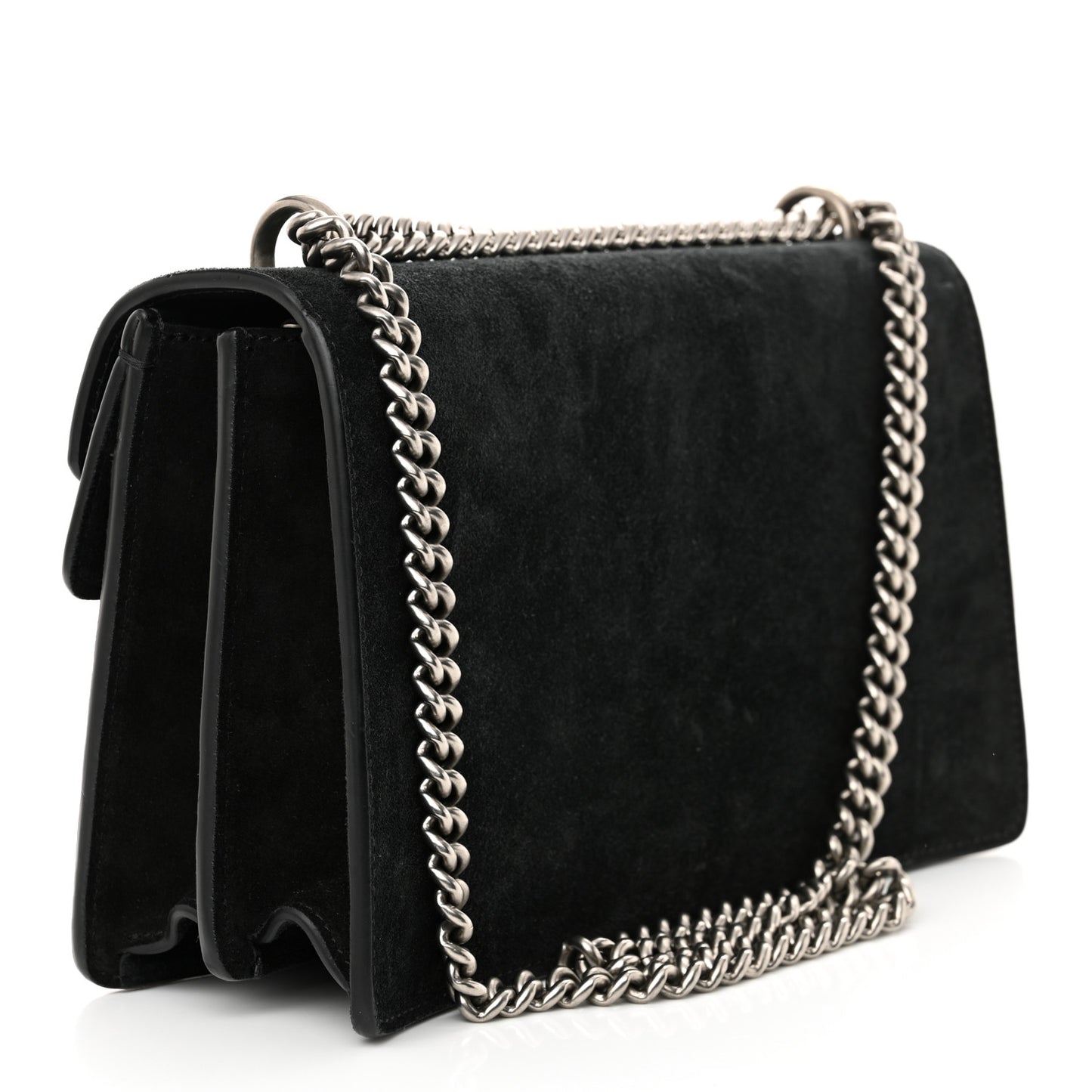 Suede Small Dionysus Shoulder Bag Black