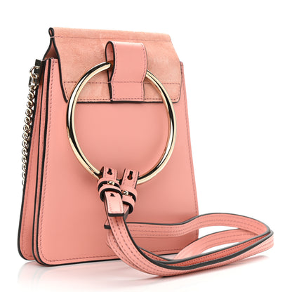 Chloe Suede Calfskin Mini Faye Bracelet Bag Ideal Blush 3 of 11