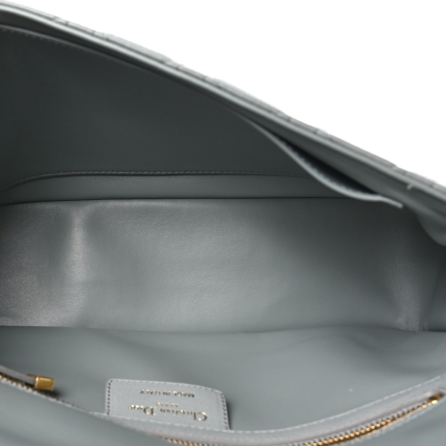 Grained Calfskin Cannage Large Caro Bag Grey Stone