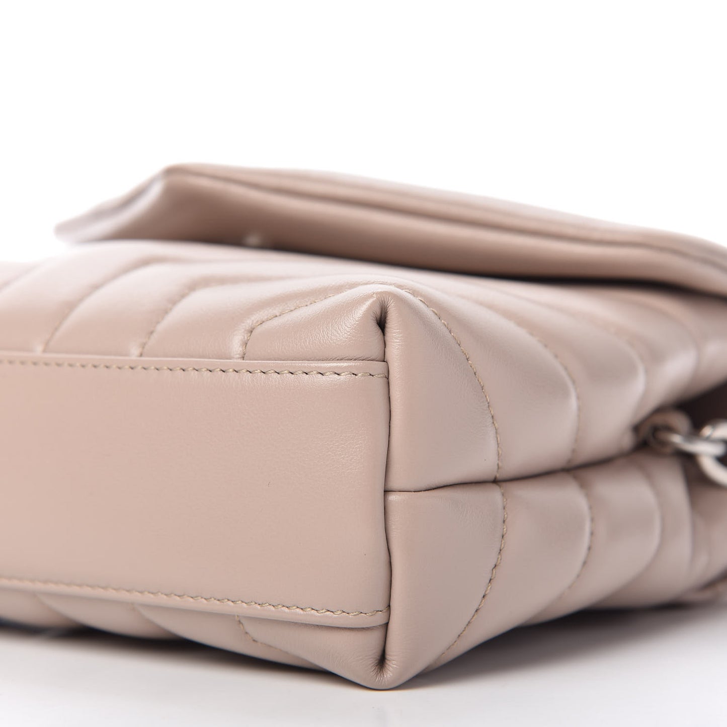 Calfskin Y Quilted Monogram Toy Loulou Satchel Light Natural
