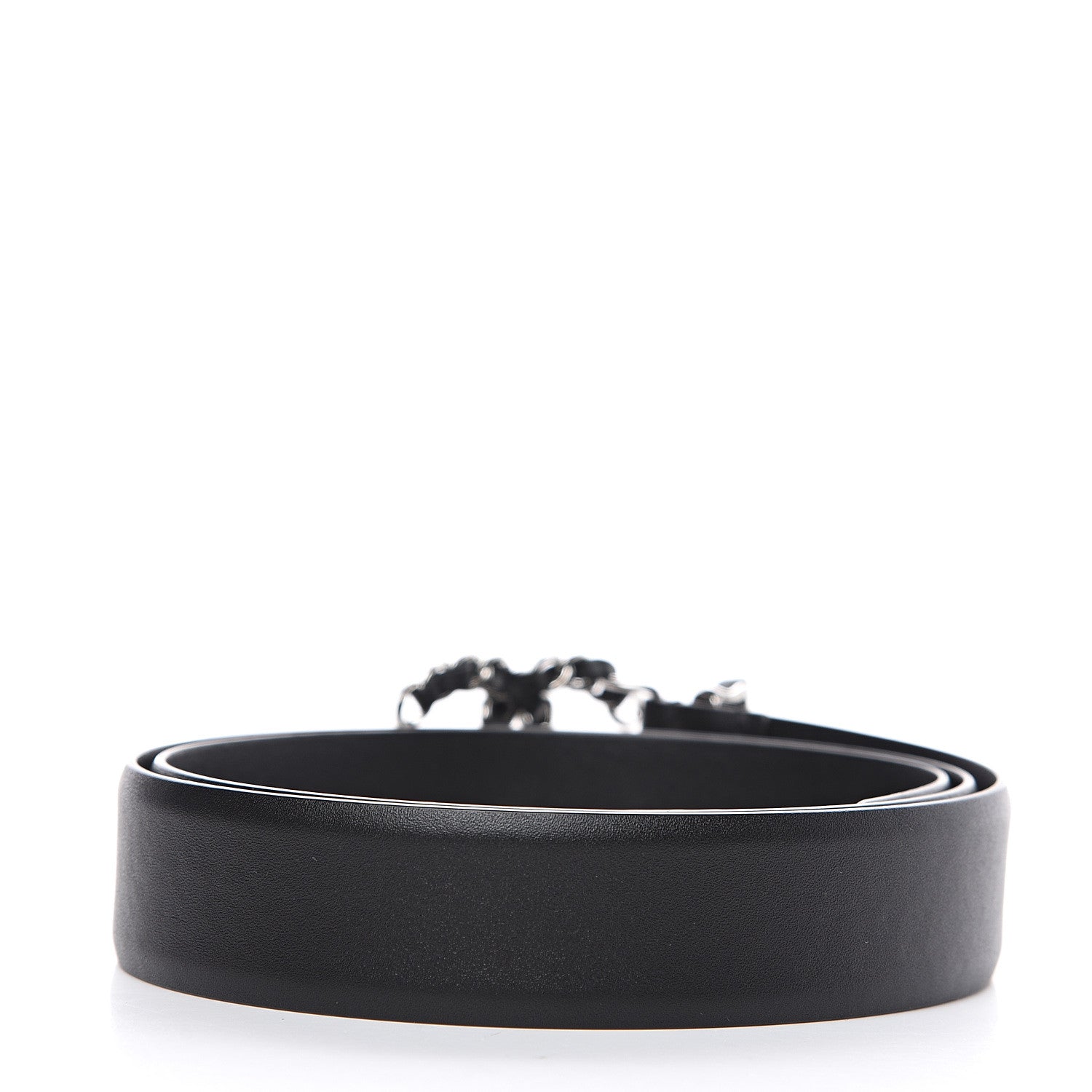 Chanel Calfskin CC Chain Belt 85 34 Black 2 of 5