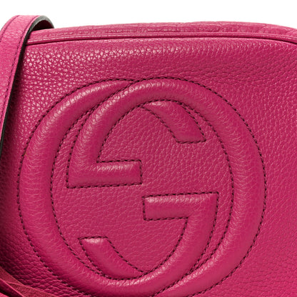 Gucci Cellarius Calfskin Small Soho Disco Bag Bright Bouganville 9 of 11
