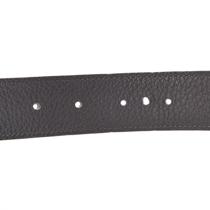 Hermes Box Togo 32mm H Belt 85 Bleu Marine Grey 7 of 8