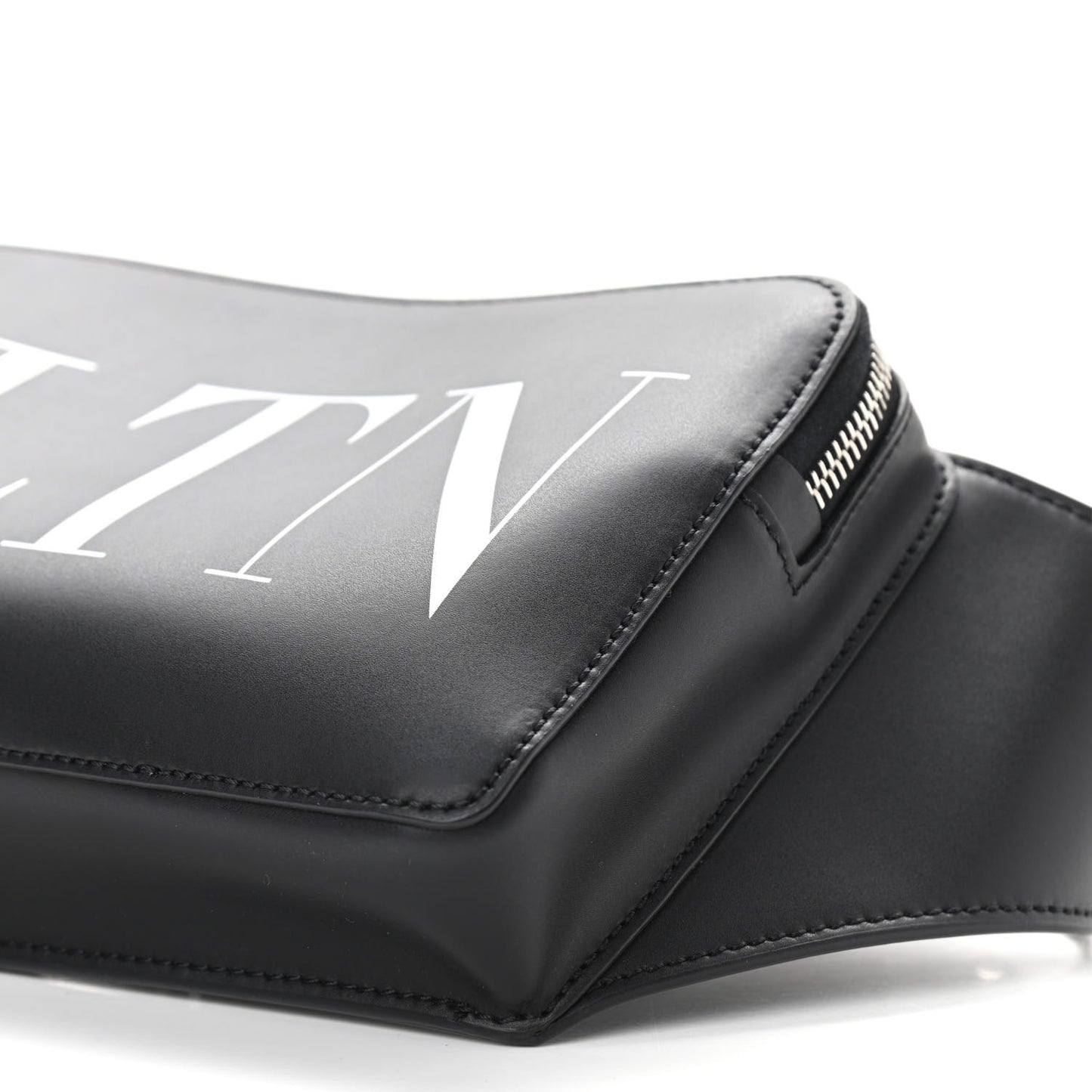 Calfskin VLTN Belt Bag Black White