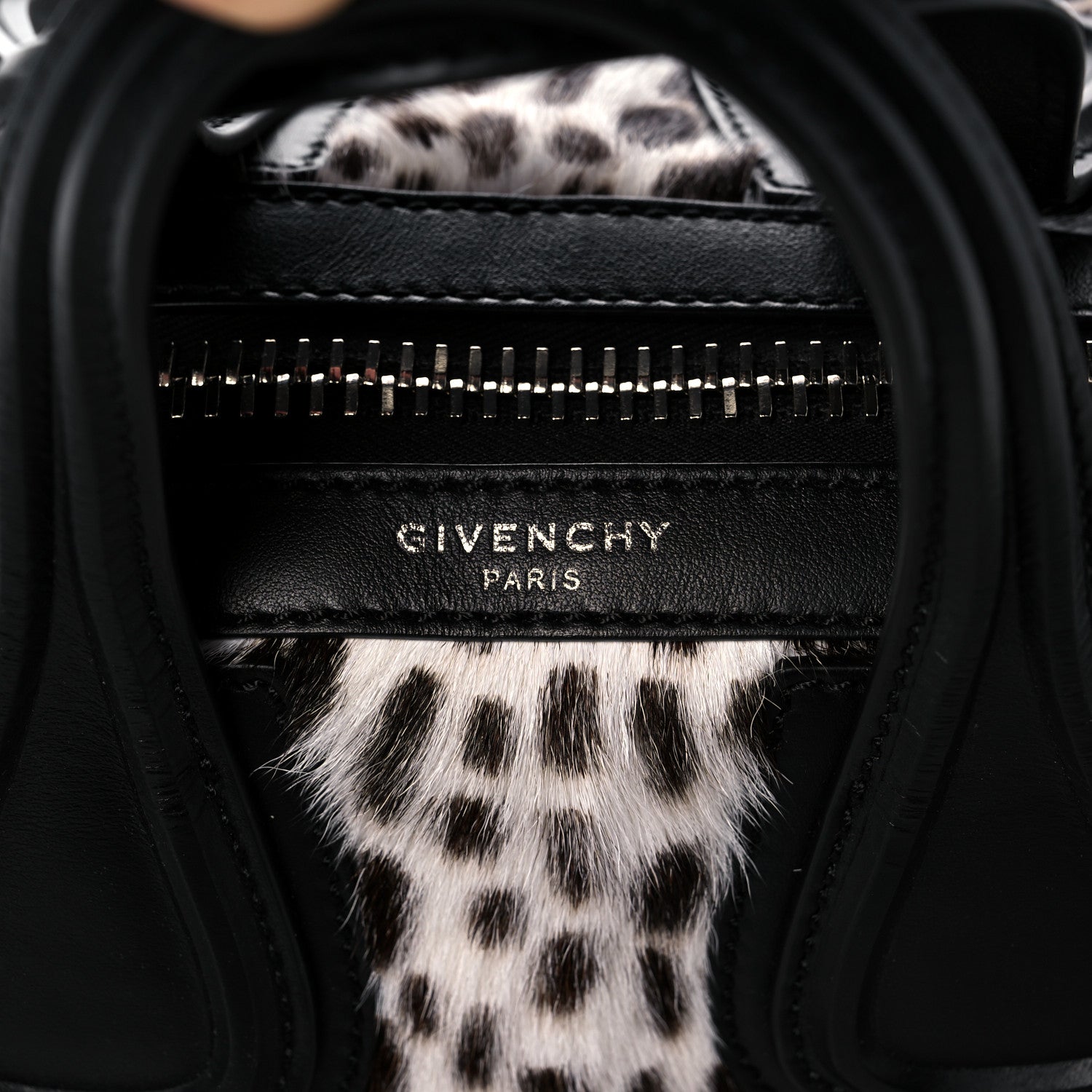 Givenchy Calf Hair Dalmatian Print Small Nightingale White Black 7 of 12