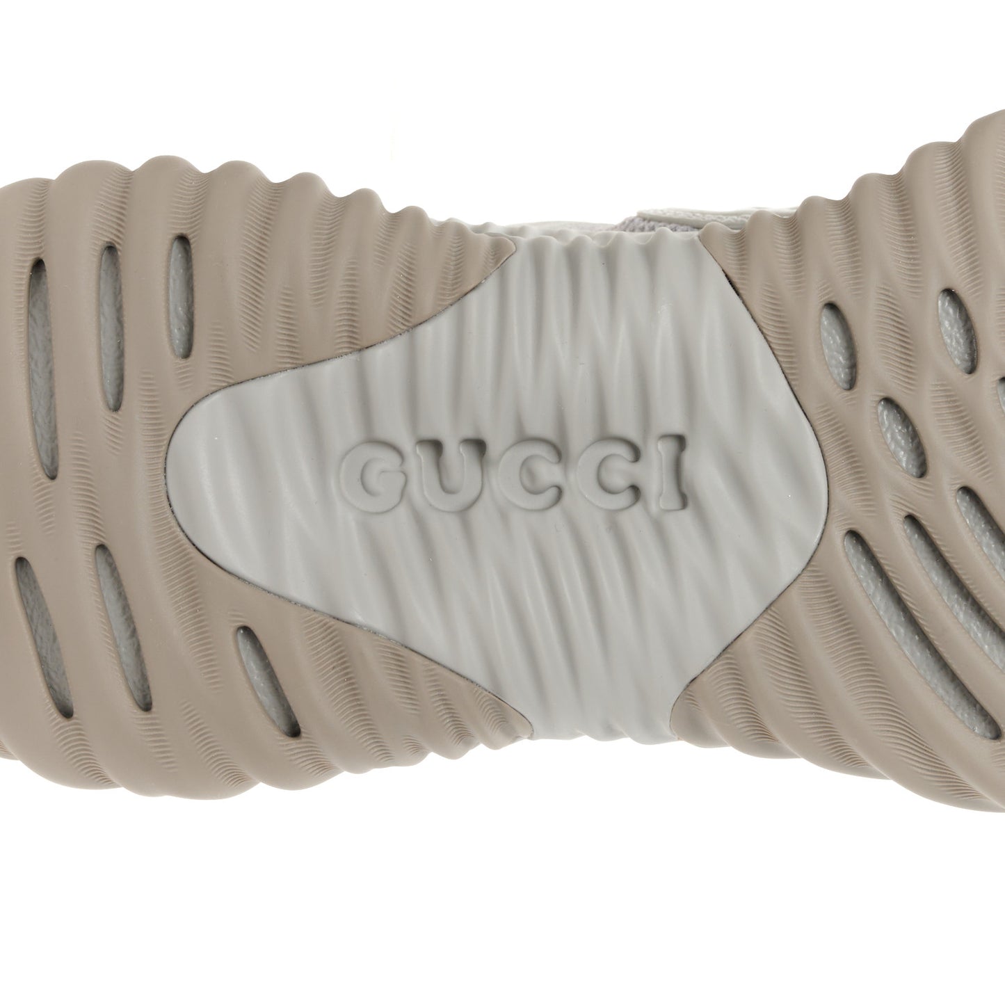 New Nappa Sombre Interlocking G Ripple Mens Platform Sneakers 8.5 Grey Sky