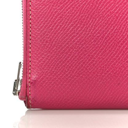 Hermes Epsom Silk'in Wallet Rose Tyrien 15 of 17