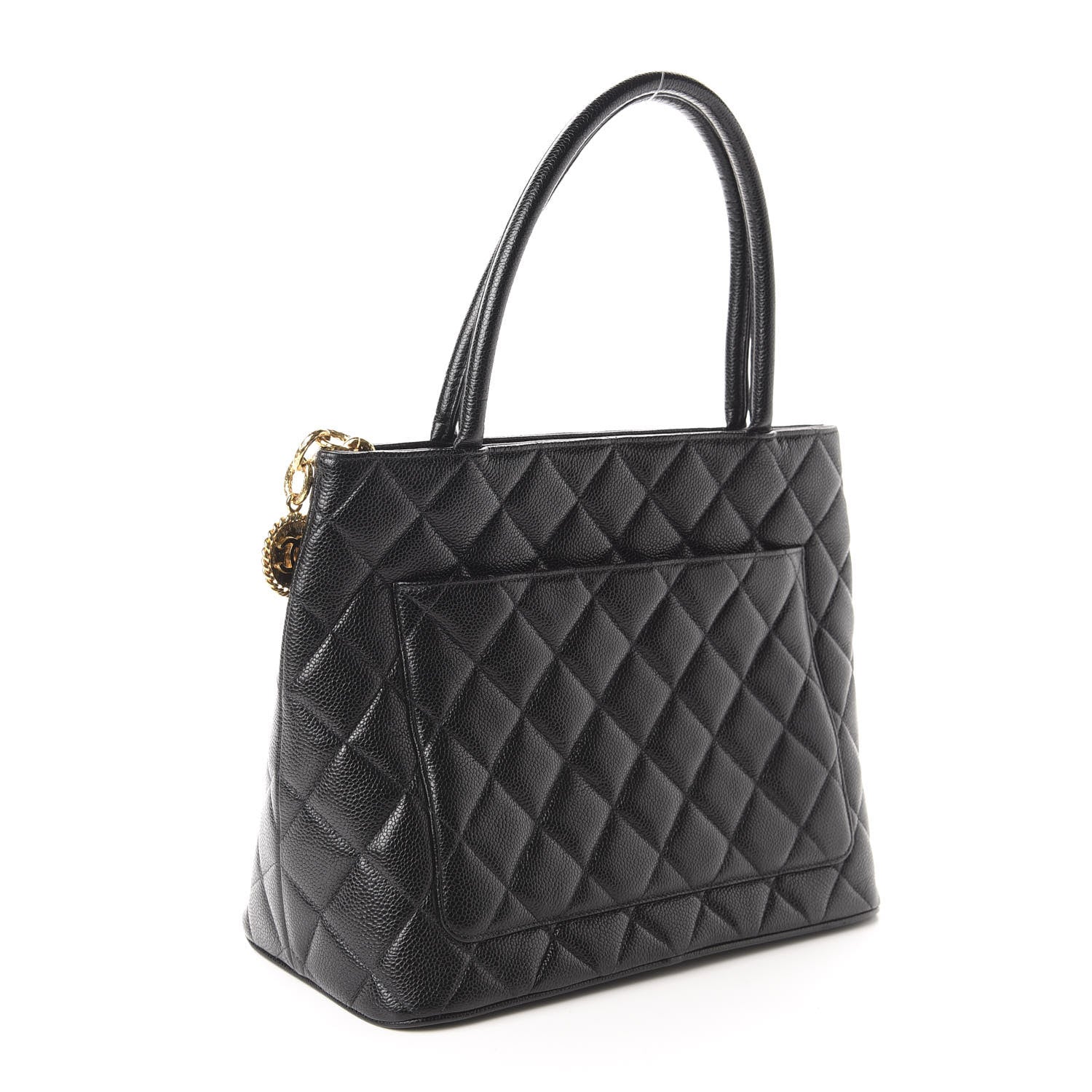 Chanel Caviar Quilted Medallion Tote Black 3 of 11