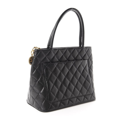Chanel Caviar Quilted Medallion Tote Black 3 of 11