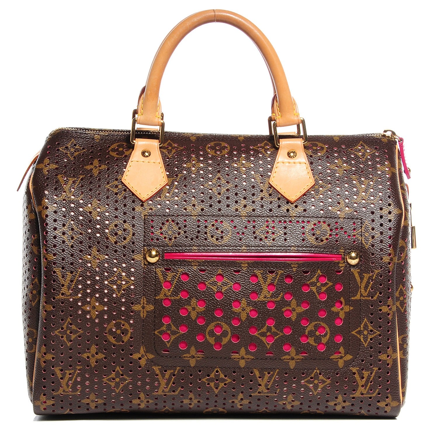 Louis Vuitton Monogram Perforated Speedy 30 Fuchsia 1 of 6