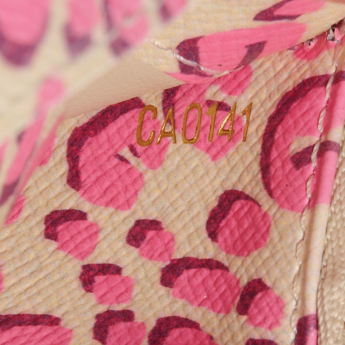 Monogram Leopard Insolite Wallet Blanc Corail