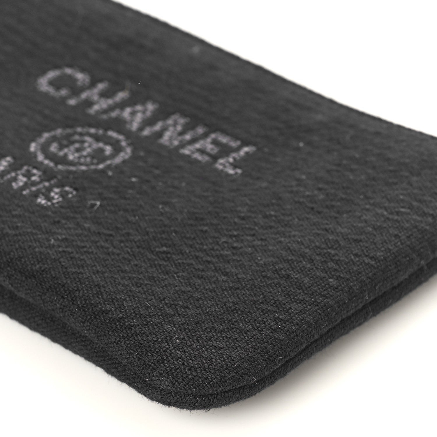 Chanel Mixed Fibers Small Deauville Pouch Black 7 of 7