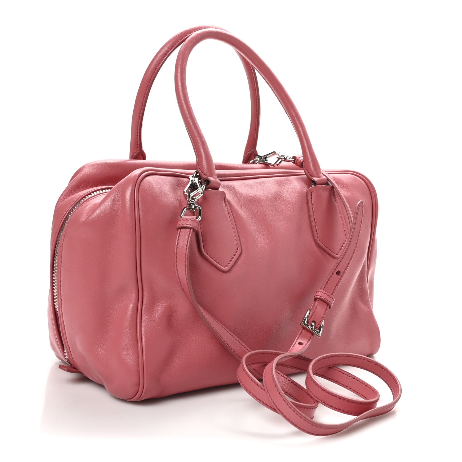 Prada Calfksin Bauletto Peonia 3 of 8