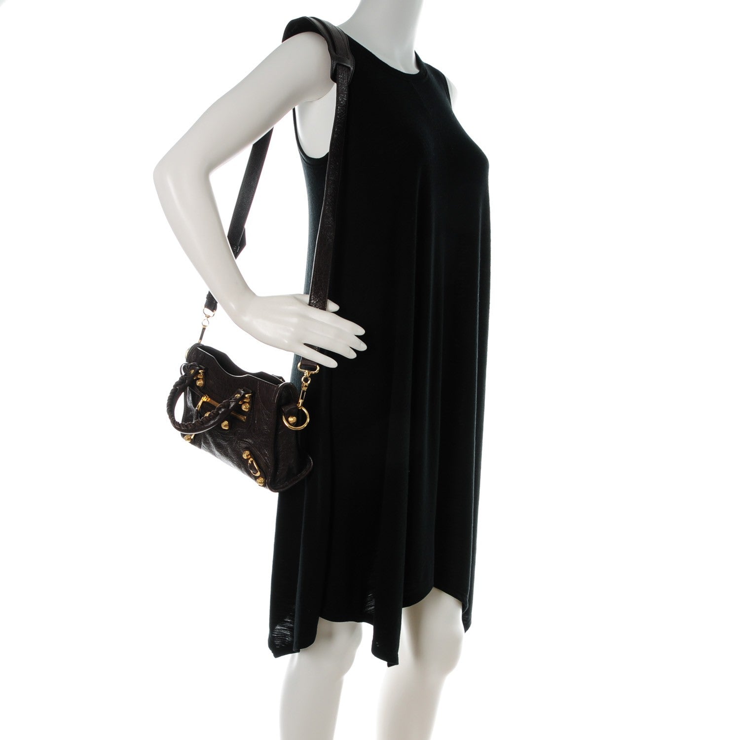 Balenciaga Agneau Giant 12 Gold Hardware Mini City Charbon 2 of 7