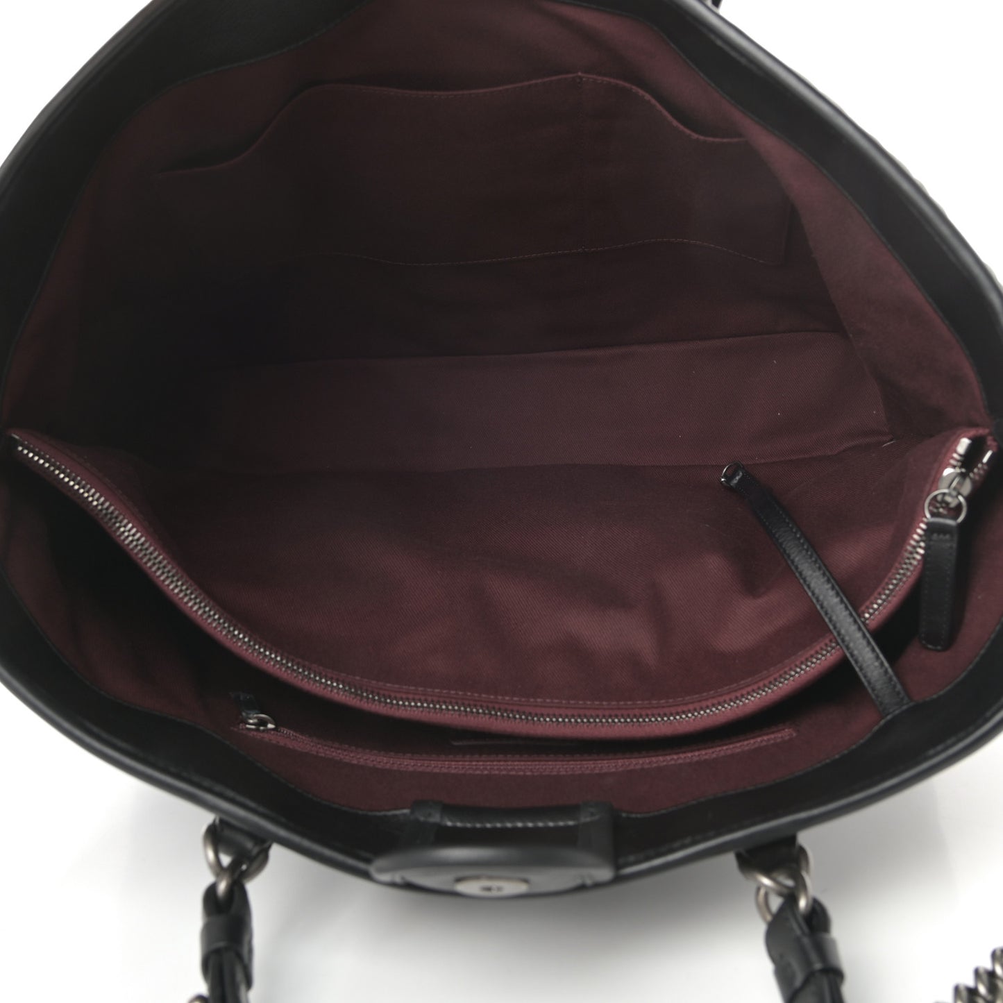 Calfskin Quilted Casual Riviera Tote Black