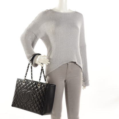 Chanel Caviar Quilted Grand Shopping Tote GST Black 2 of 7